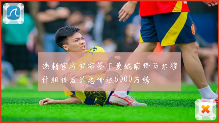 热刺官方宣布签下曼城前锋马尔穆什租借后买总价达6000万镑